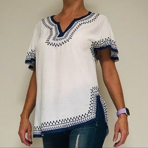 Mexican style embroidered tunic